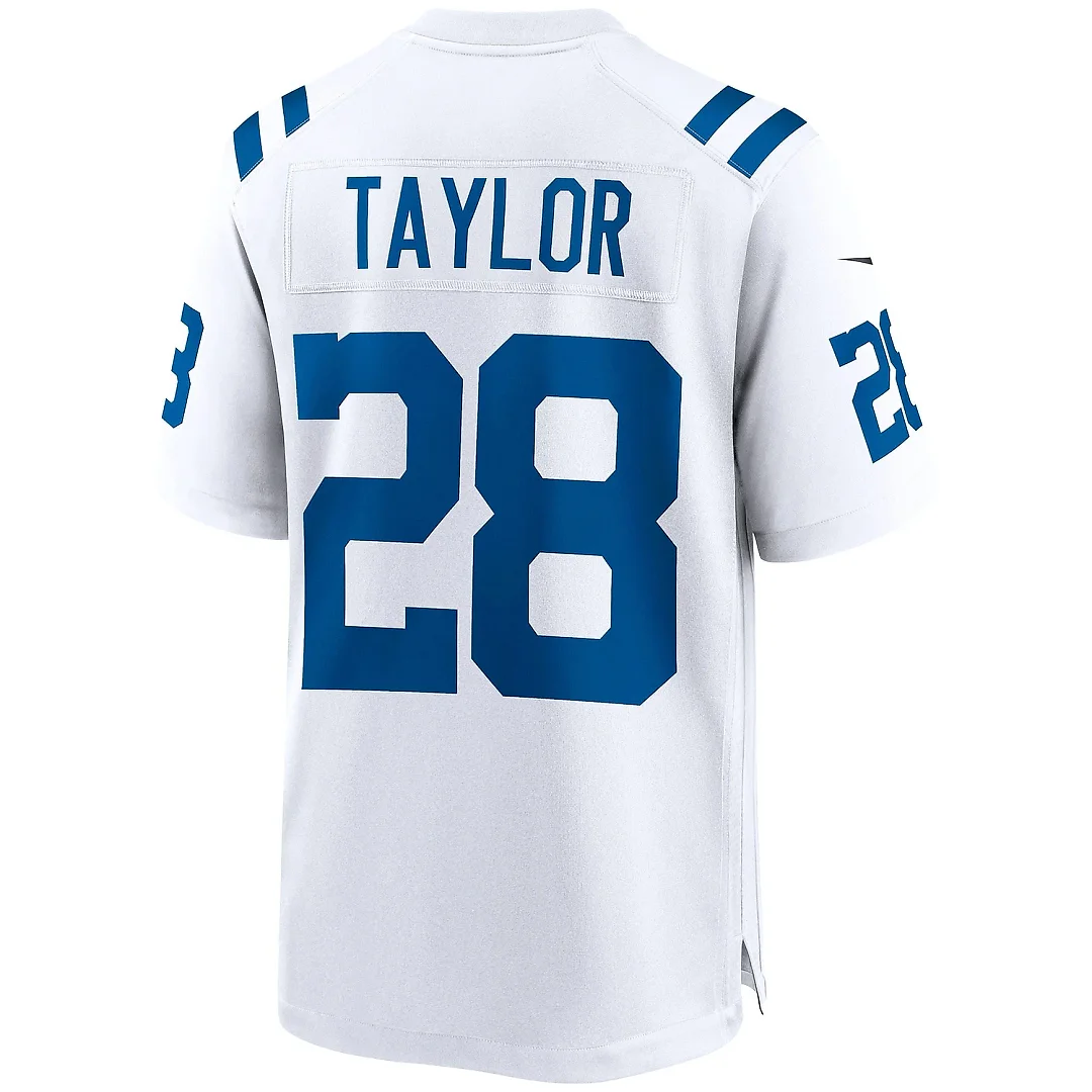 Zennovawear Men's Indianapolis Colts Jonathan Taylor White Game Jersey