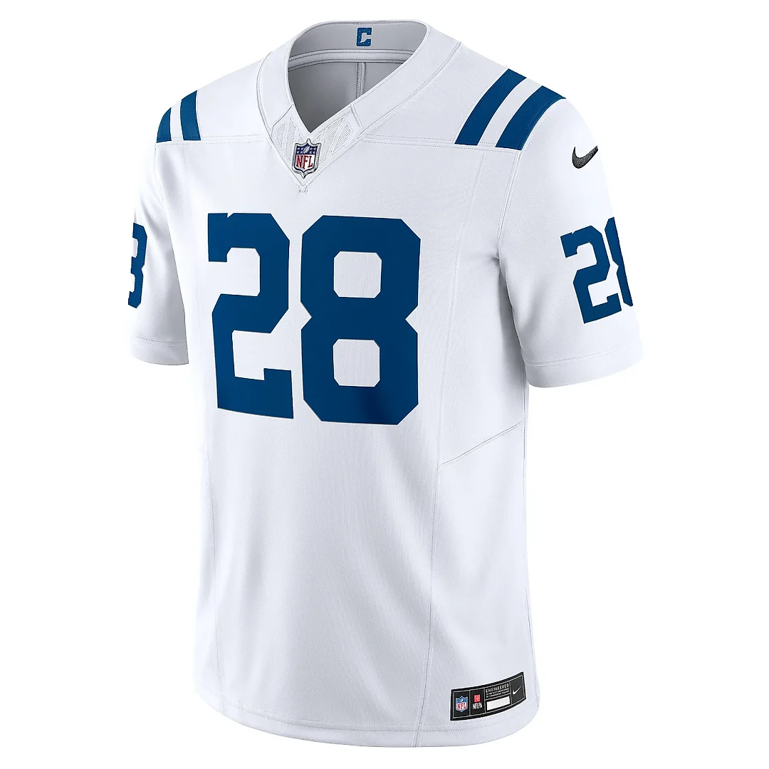 Zennovawear Men's Indianapolis Colts Jonathan Taylor White Vapor F.U.S.E. Limited Jersey