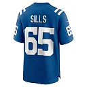 Zennovawear Men's Indianapolis Colts Josh Sills Royal Team Game Jersey