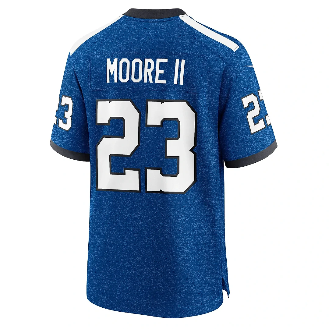 Zennovawear Men's Indianapolis Colts Kenny Moore II Royal Indiana Nights Alternate Game Jersey