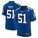 Zennovawear Men's Indianapolis Colts Kwity Paye Royal Indiana Nights Alternate Game Jersey