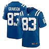 Zennovawear Men's Indianapolis Colts Kylen Granson Royal Game Jersey
