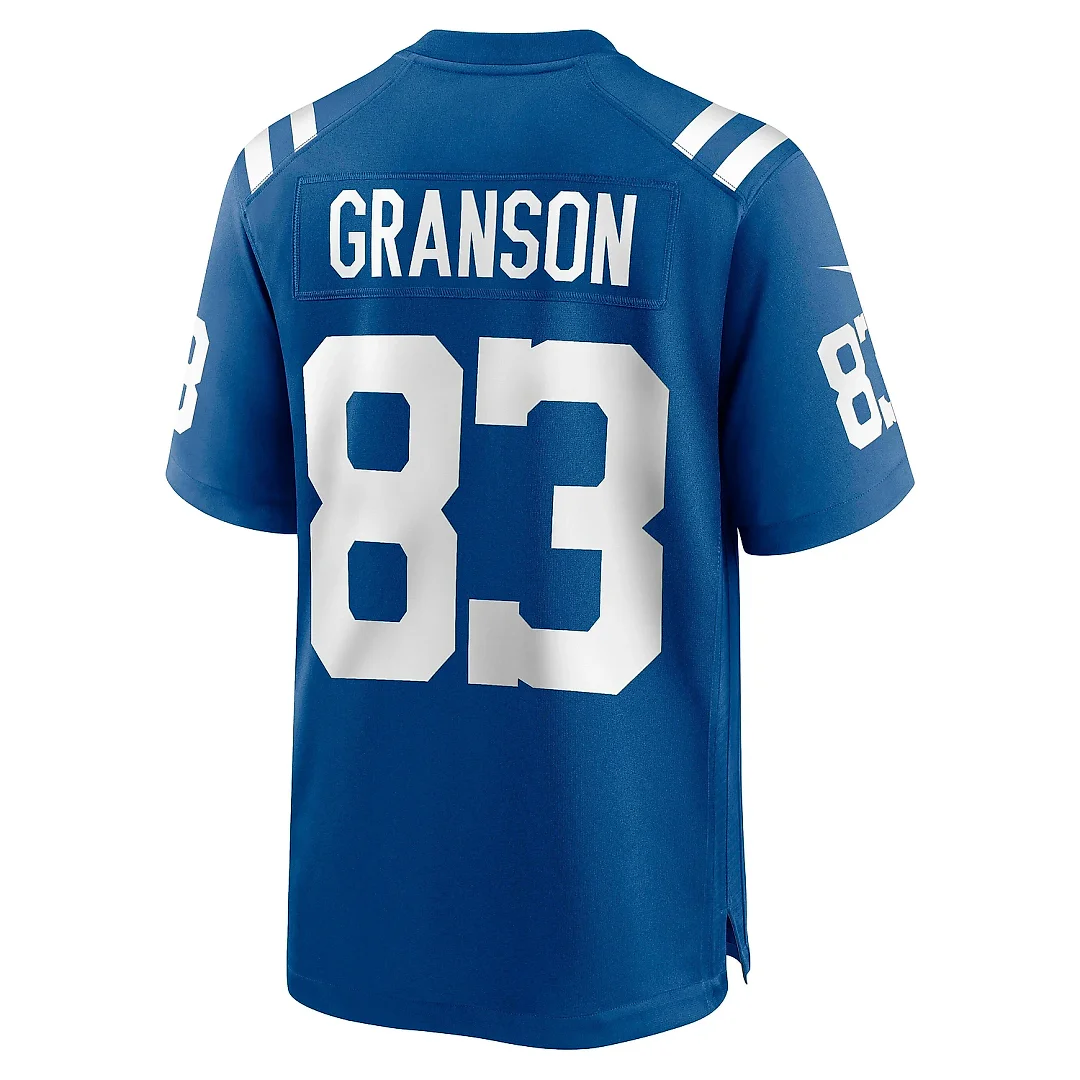 Zennovawear Men's Indianapolis Colts Kylen Granson Royal Game Jersey