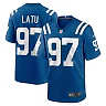 Zennovawear Men's Indianapolis Colts Laiatu Latu Royal Player Game Jersey