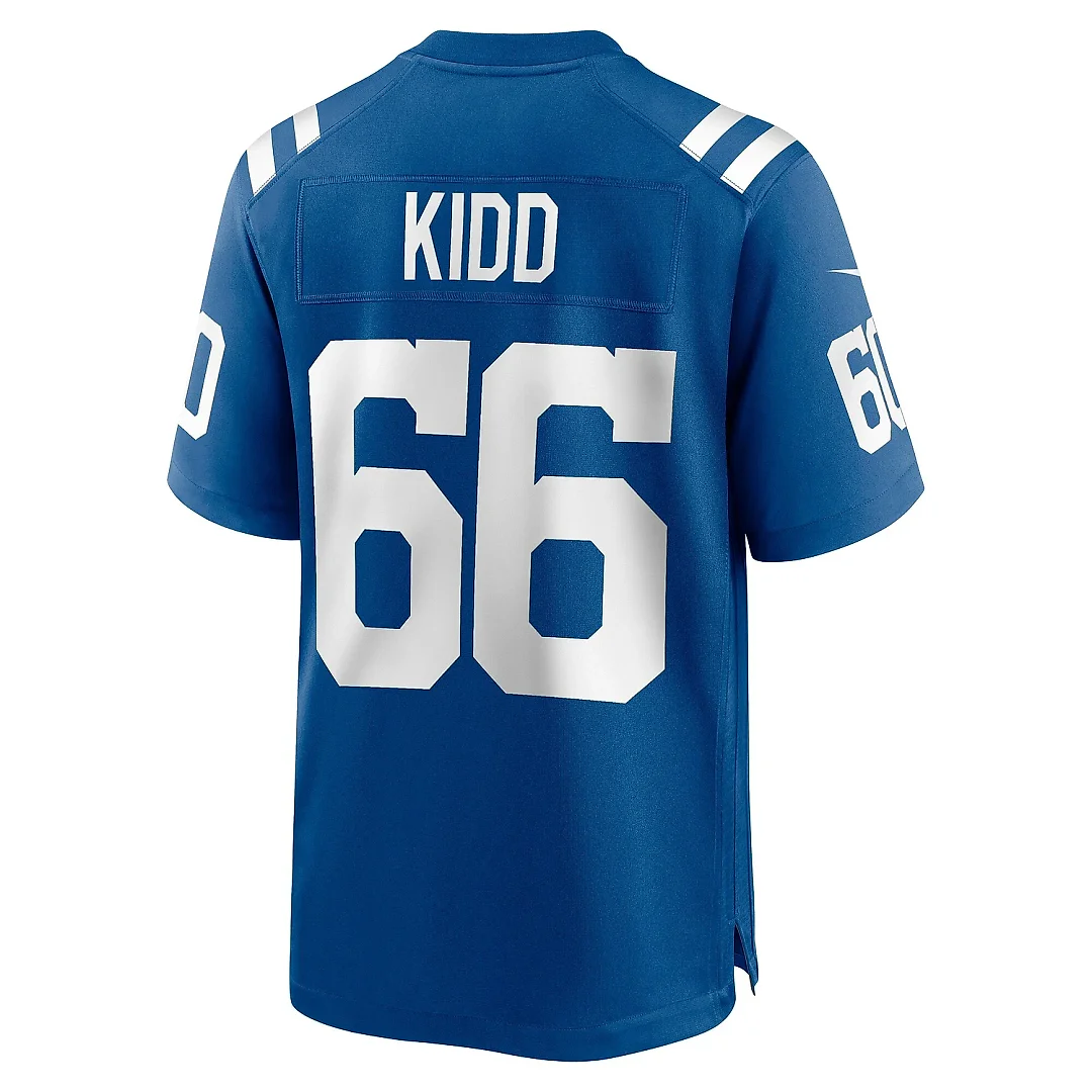 Zennovawear Men's Indianapolis Colts Lewis Kidd Royal Game Jersey