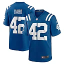 Zennovawear Men's Indianapolis Colts Marcel Dabo Royal Game Player Jersey