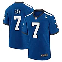 Zennovawear Men's Indianapolis Colts Matt Gay Royal Indiana Nights Alternate Game Jersey