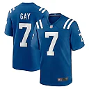 Zennovawear Men's Indianapolis Colts Matt Gay Royal Team Game Jersey