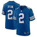Zennovawear Men's Indianapolis Colts Matt Ryan Royal Alternate Game Jersey
