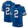 Zennovawear Men's Indianapolis Colts Matt Ryan Royal Alternate Game Jersey