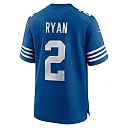 Zennovawear Men's Indianapolis Colts Matt Ryan Royal Alternate Game Jersey