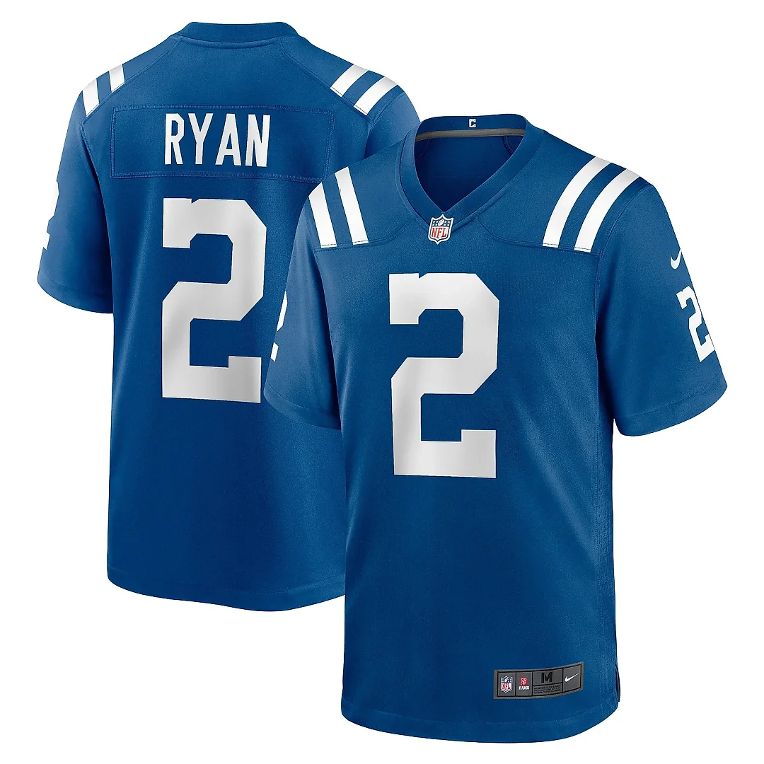 Zennovawear Men's Indianapolis Colts Matt Ryan Royal Game Jersey