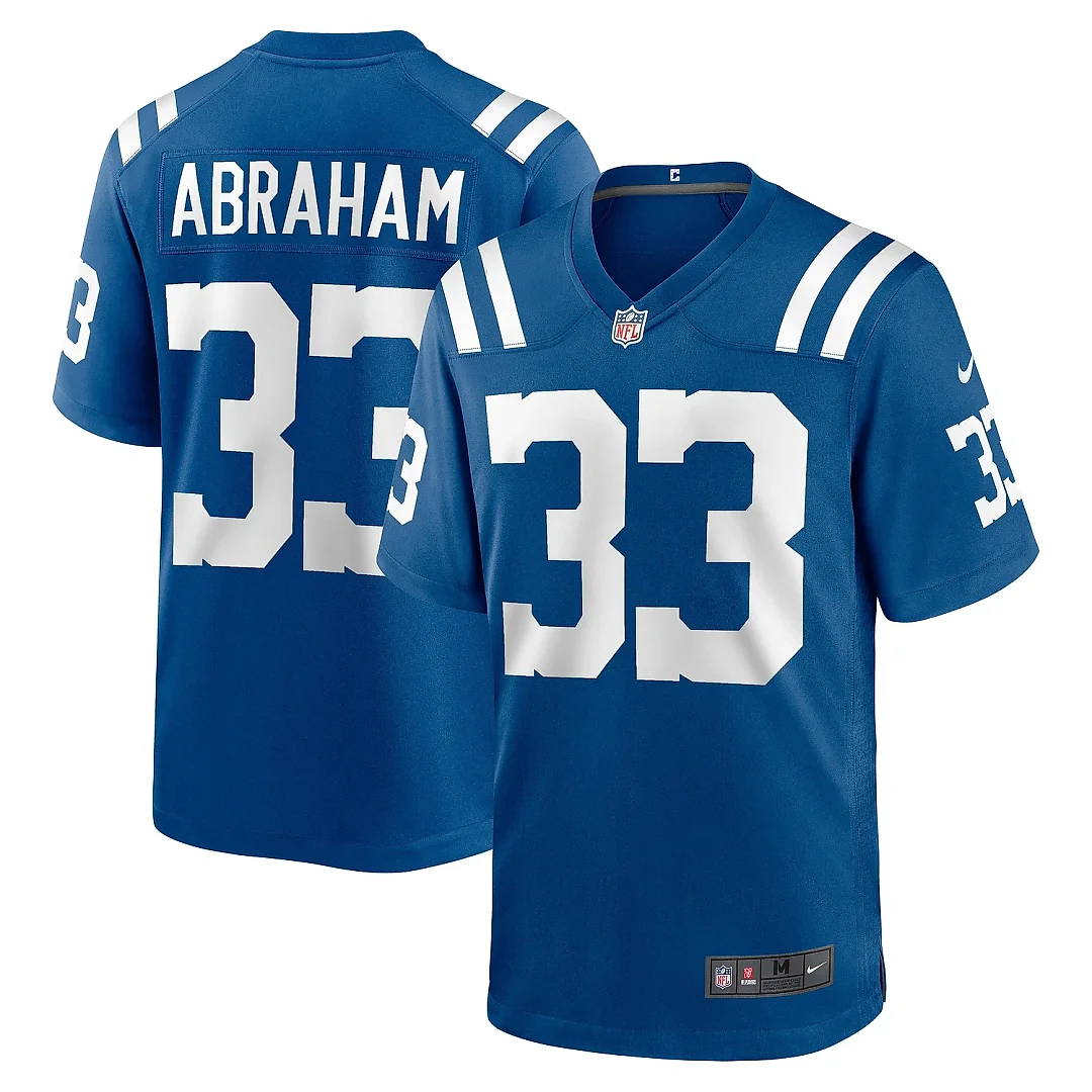 Zennovawear Men's Indianapolis Colts Micah Abraham Royal Game Jersey