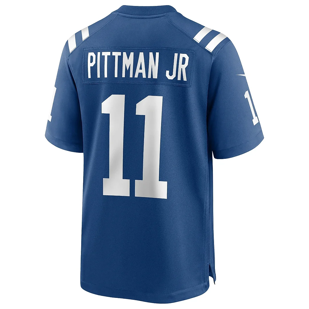 Zennovawear Men's Indianapolis Colts Michael Pittman Jr. Royal Player Game Jersey