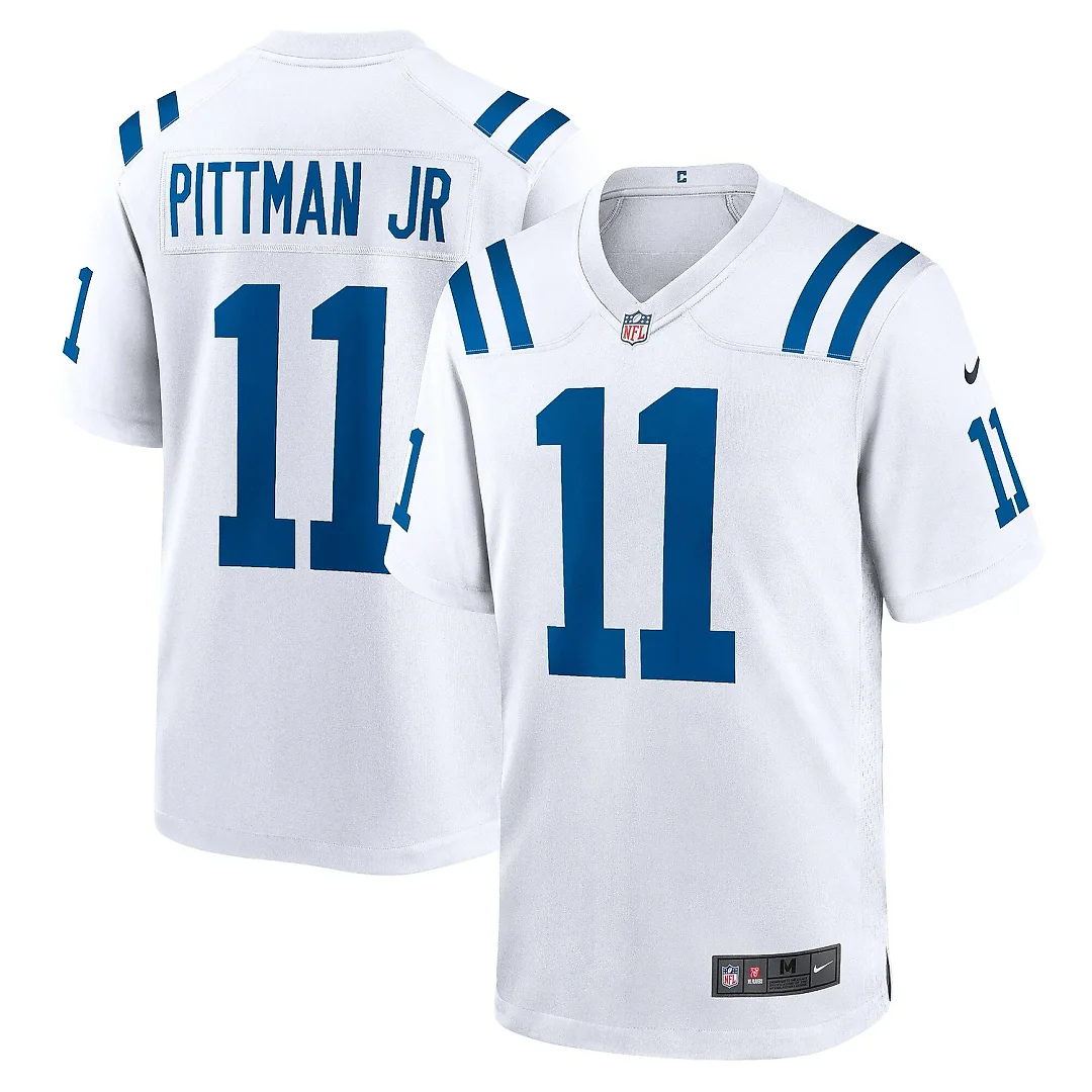 Zennovawear Men's Indianapolis Colts Michael Pittman Jr. White Game Jersey