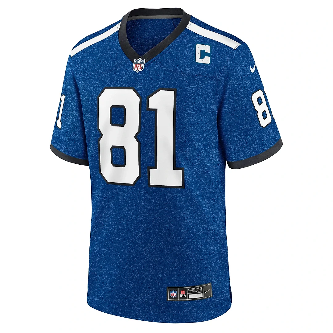 Zennovawear Men's Indianapolis Colts Mo Alie Cox Royal Indiana Nights Alternate Game Jersey
