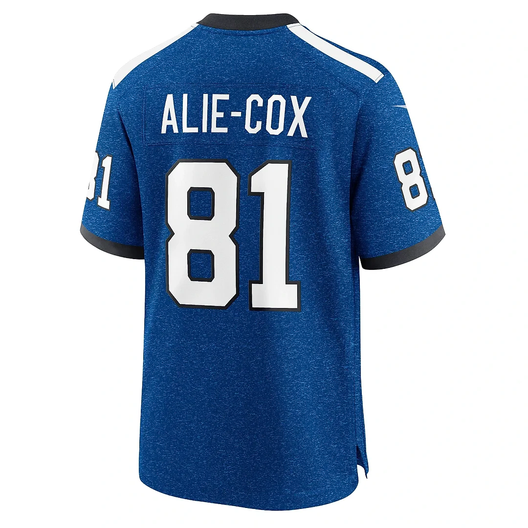 Zennovawear Men's Indianapolis Colts Mo Alie Cox Royal Indiana Nights Alternate Game Jersey