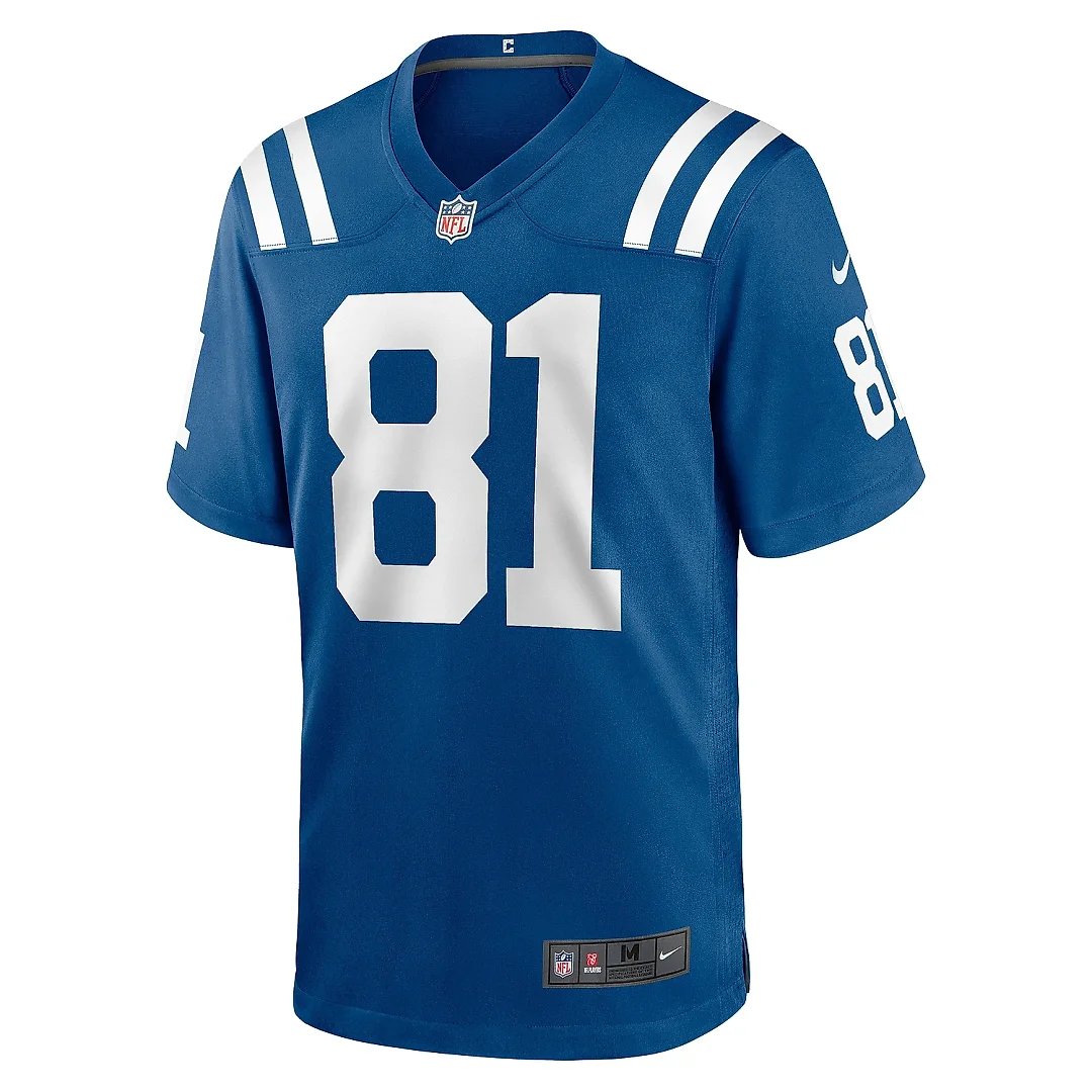 Zennovawear Men's Indianapolis Colts Mo Alie-Cox Royal Team Game Jersey