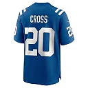 Zennovawear Men's Indianapolis Colts Nick Cross Royal Player Game Jersey