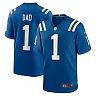 Zennovawear Men's Indianapolis Colts Number 1 Dad Royal Game Jersey