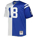Zennovawear Men's Indianapolis Colts Peyton Manning Mitchell & Ness White/Royal Big & Tall Split Legacy Retired Player Jersey