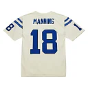 Zennovawear Men's Indianapolis Colts Peyton Manning Mitchell & Ness Cream Chainstitch Legacy Jersey