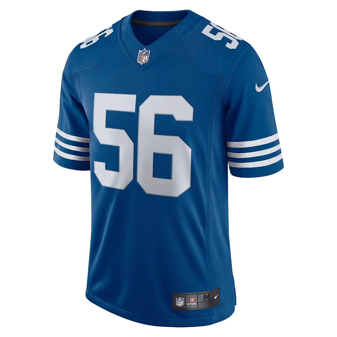 Zennovawear Men's Indianapolis Colts Quenton Nelson Royal Alternate Vapor Limited Jersey