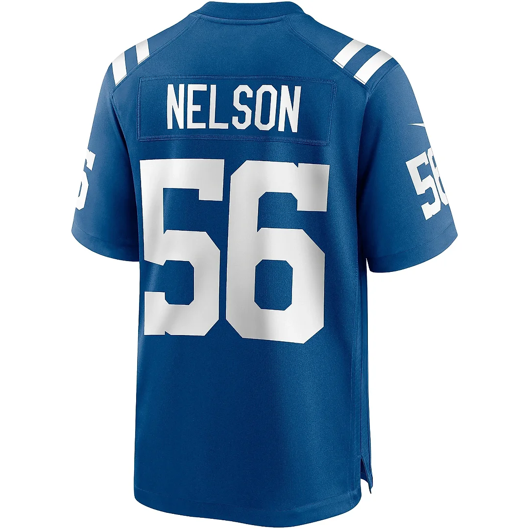 Zennovawear Men's Indianapolis Colts Quenton Nelson Royal Game Player Jersey
