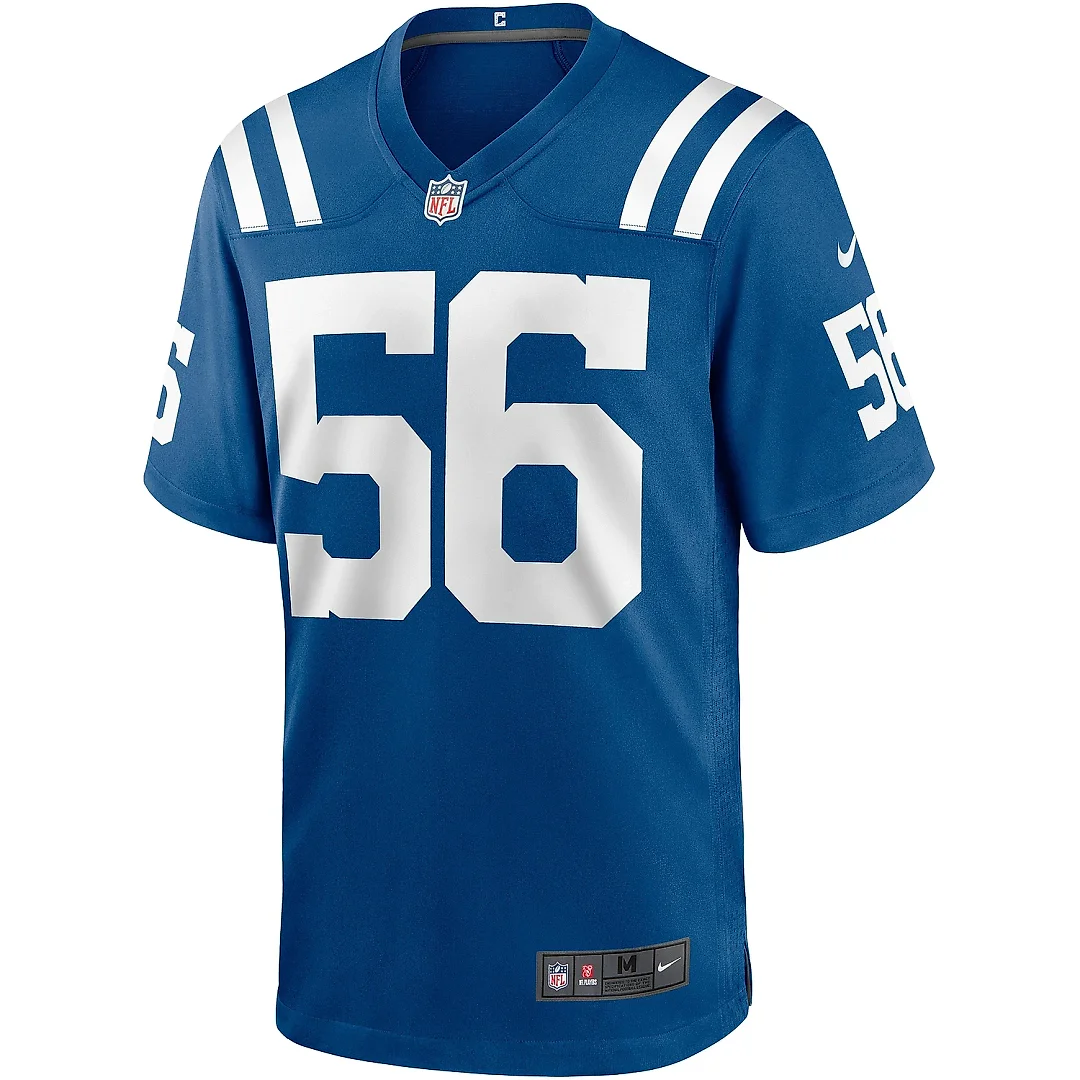 Zennovawear Men's Indianapolis Colts Quenton Nelson Royal Game Player Jersey
