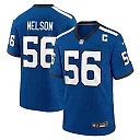 Zennovawear Men's Indianapolis Colts Quenton Nelson Royal Indiana Nights Alternate Game Jersey