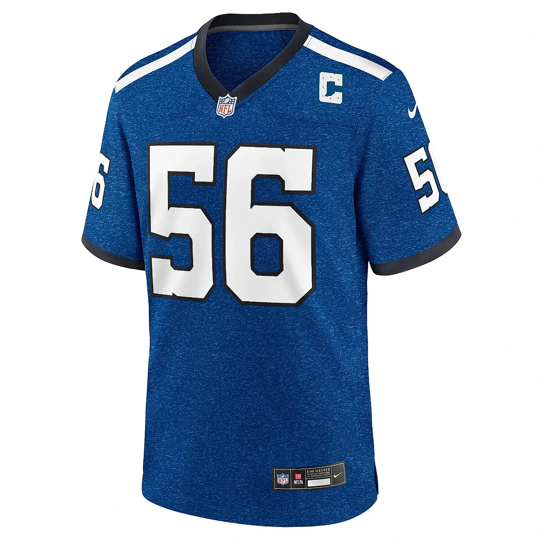 Zennovawear Men's Indianapolis Colts Quenton Nelson Royal Indiana Nights Alternate Game Jersey