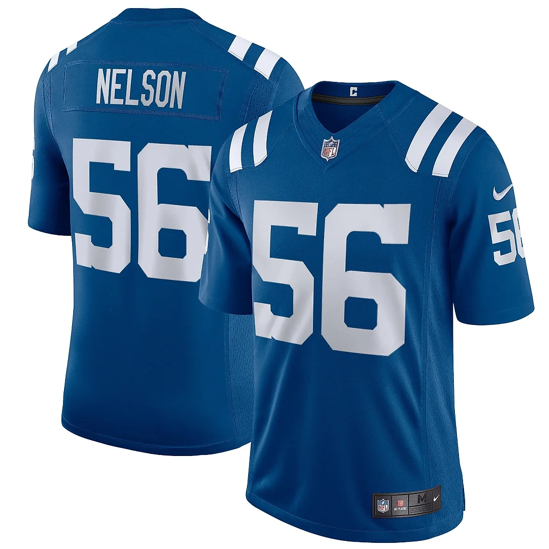 Zennovawear Men's Indianapolis Colts Quenton Nelson Royal Vapor Limited Jersey