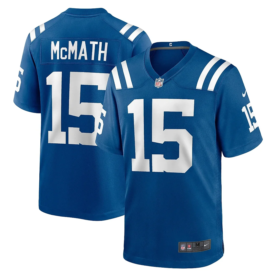 Zennovawear Men's Indianapolis Colts Racey McMath Royal Team Game Jersey