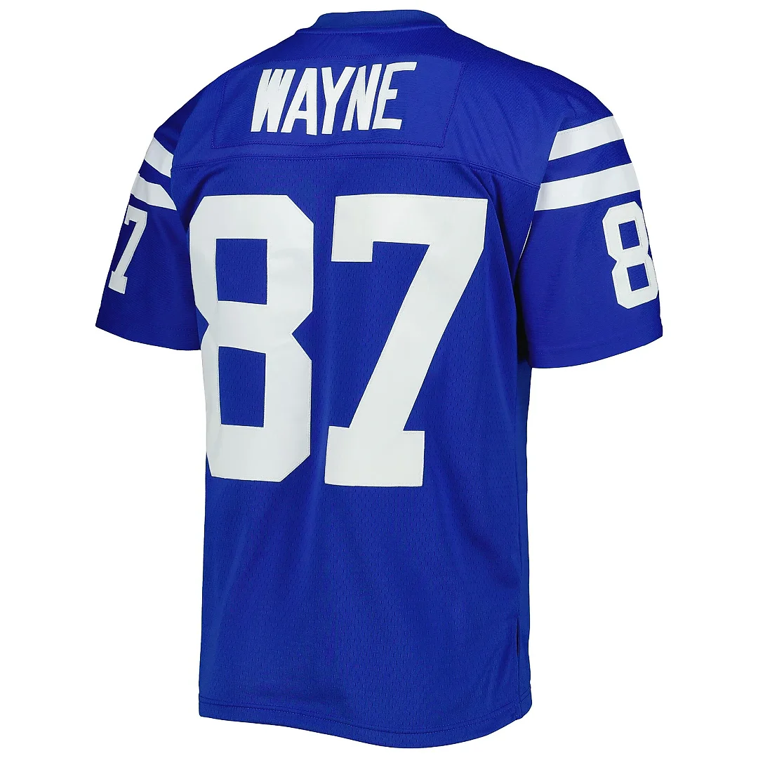 Zennovawear Men's Indianapolis Colts Reggie Wayne Mitchell & Ness Royal Legacy Jersey
