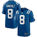 Zennovawear Men's Indianapolis Colts Rigoberto Sanchez Royal Game Jersey