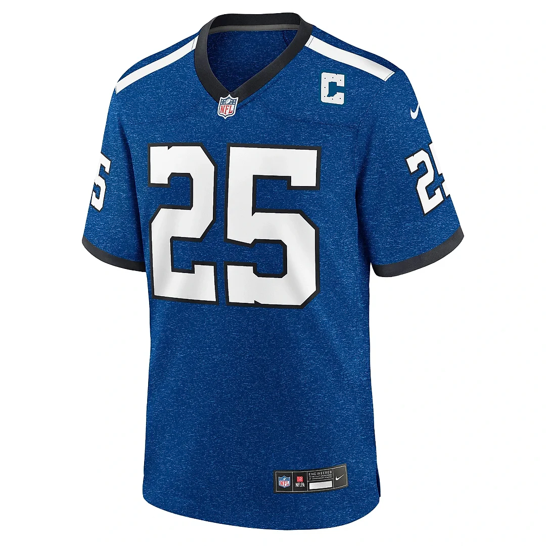 Zennovawear Men's Indianapolis Colts Rodney Thomas II Royal Indiana Nights Alternate Game Jersey