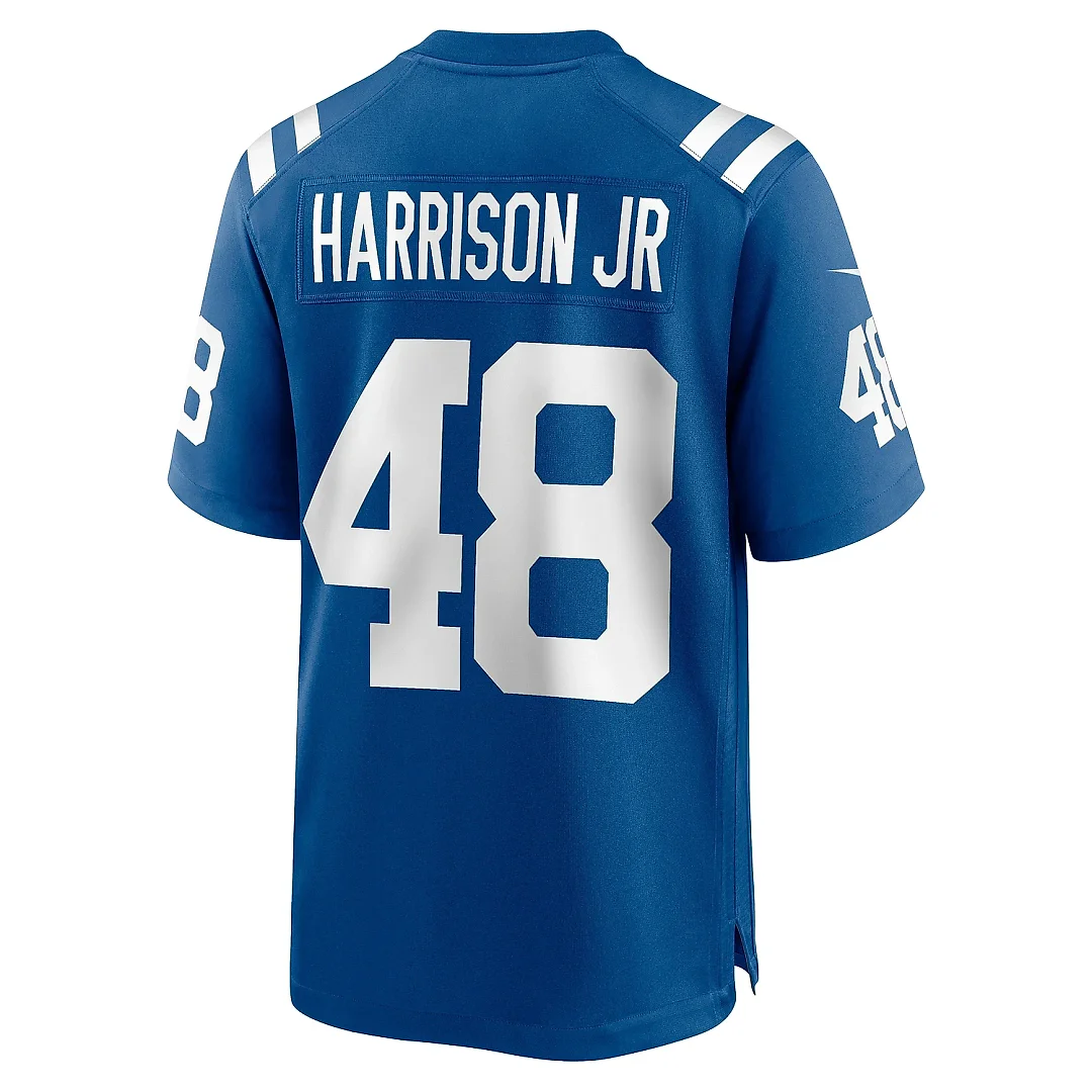 Zennovawear Men's Indianapolis Colts Ronnie Harrison Jr. Royal Team Game Jersey