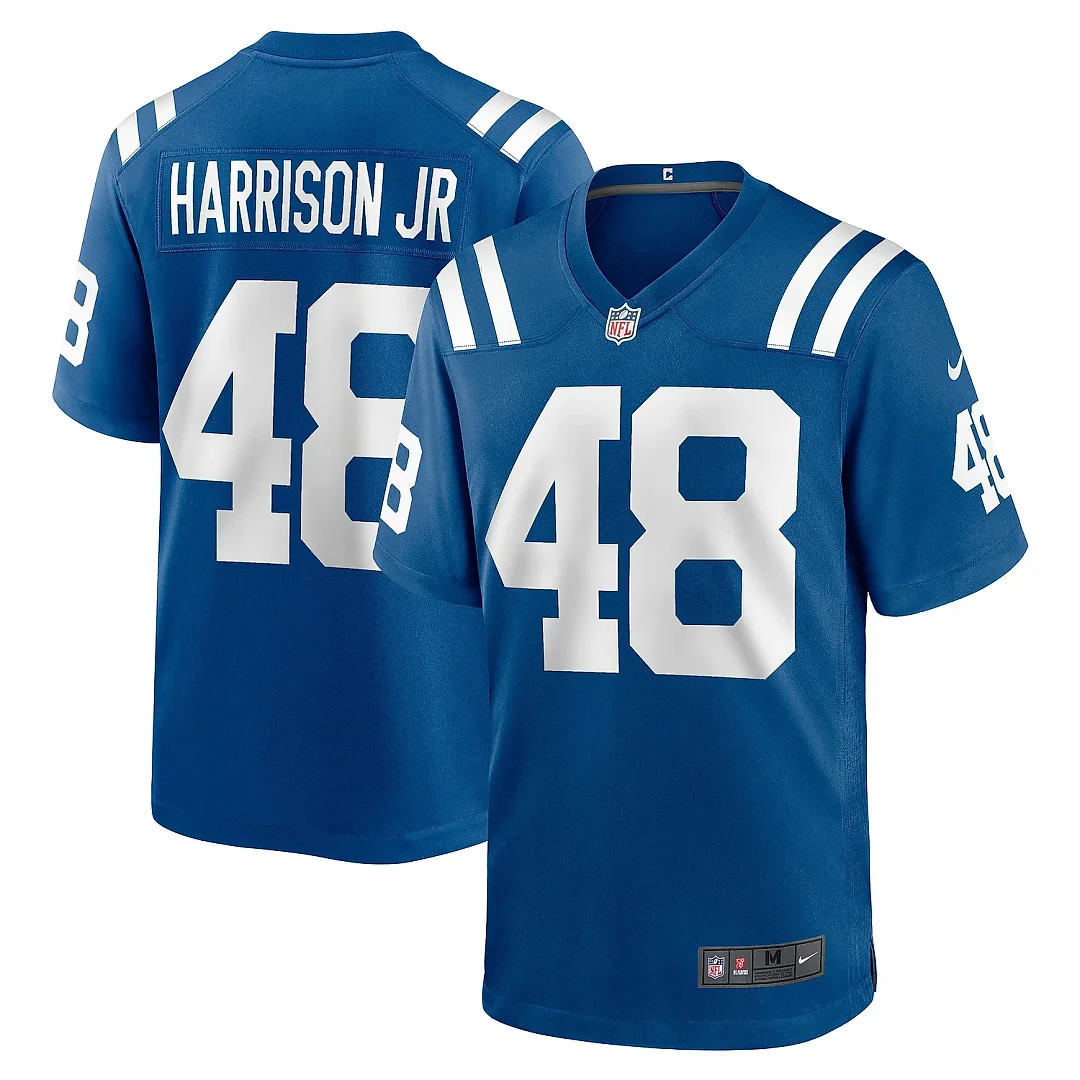 Zennovawear Men's Indianapolis Colts Ronnie Harrison Jr. Royal Team Game Jersey
