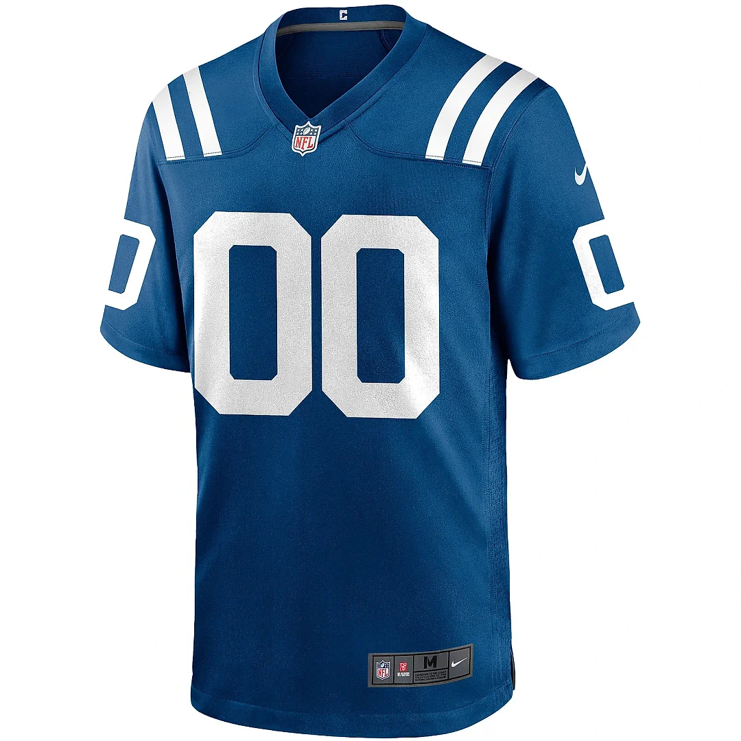 Zennovawear Men's Indianapolis Colts Royal Custom Game Jersey