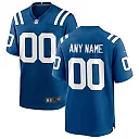 Zennovawear Men's Indianapolis Colts Royal Custom Game Jersey