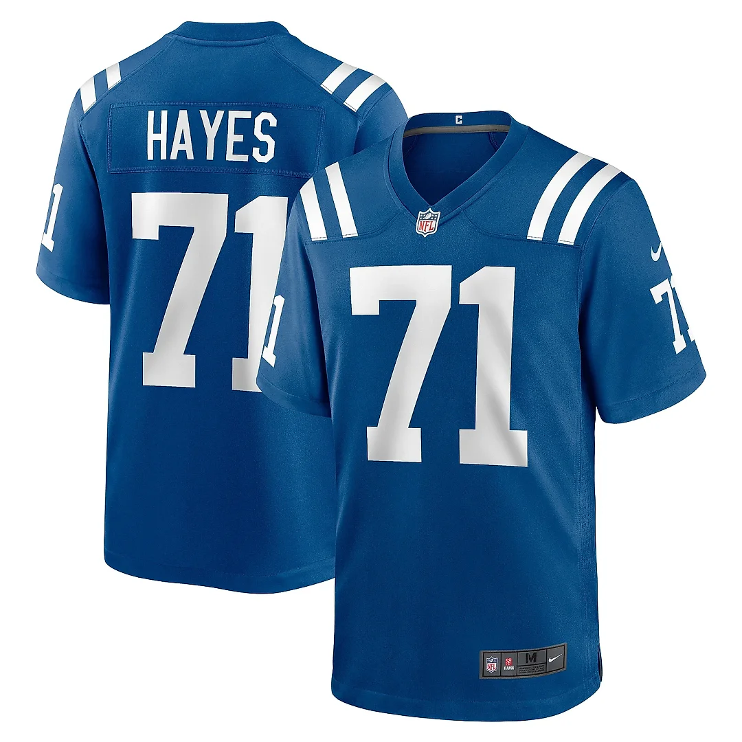 Zennovawear Men's Indianapolis Colts Ryan Hayes Royal Team Game Jersey