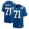 Zennovawear Men's Indianapolis Colts Ryan Hayes Royal Team Game Jersey