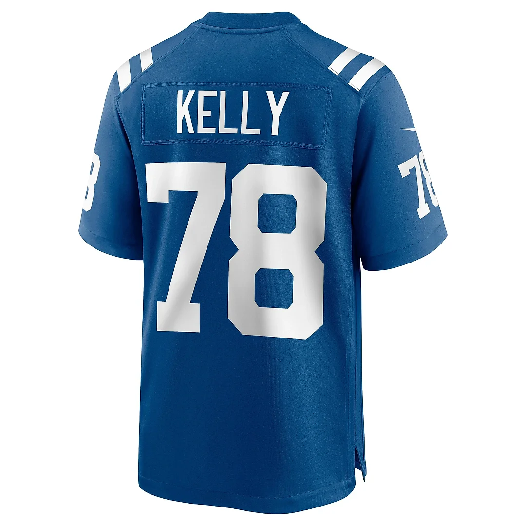 Zennovawear Men's Indianapolis Colts Ryan Kelly Royal Game Jersey