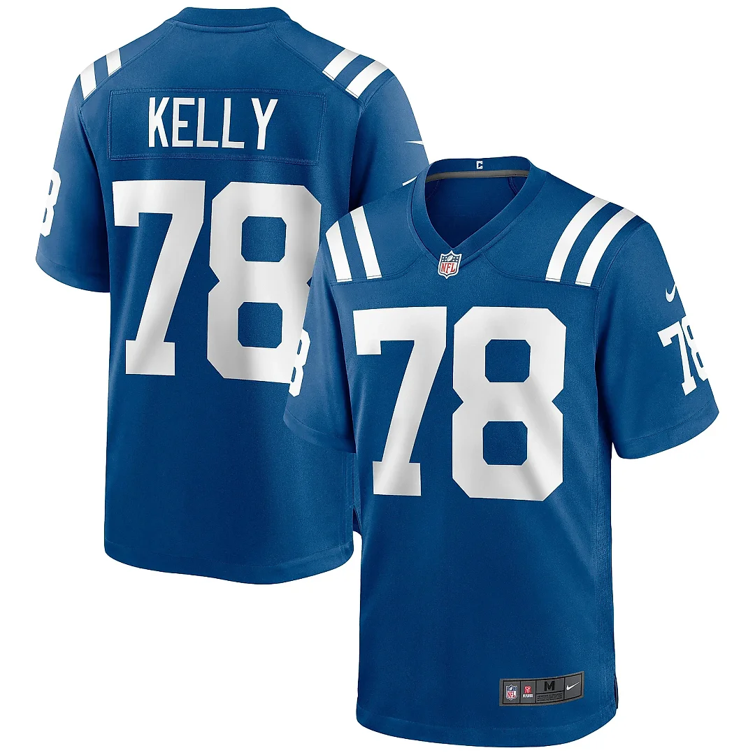 Zennovawear Men's Indianapolis Colts Ryan Kelly Royal Game Jersey