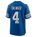 Zennovawear Men's Indianapolis Colts Sam Ehlinger Blue Game Player Jersey