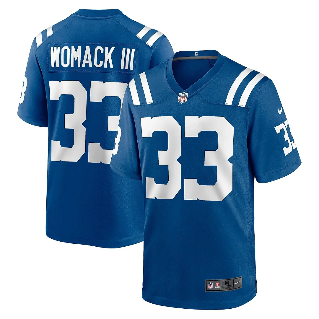 Zennovawear Men's Indianapolis Colts Samuel Womack III Royal Game Jersey