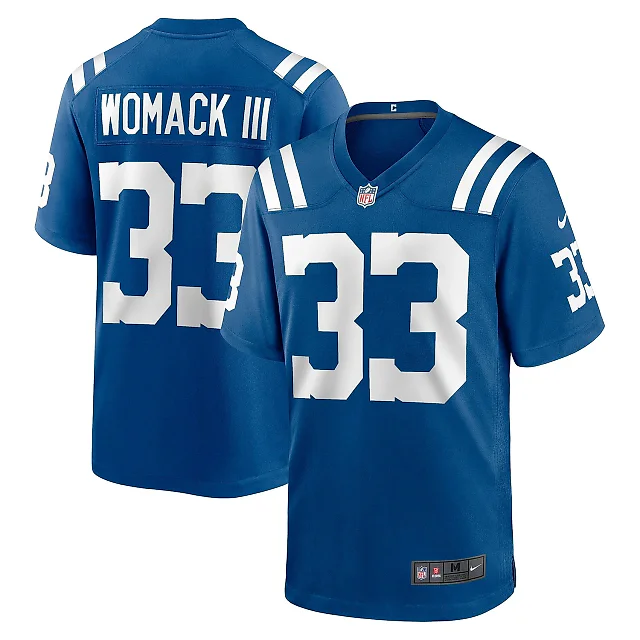 Zennovawear Men's Indianapolis Colts Samuel Womack III Royal Game Jersey