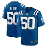 Zennovawear Men's Indianapolis Colts Segun Olubi Royal Game Player Jersey