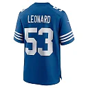 Zennovawear Men's Indianapolis Colts Shaquille Leonard Royal Alternate Game Jersey