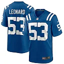Zennovawear Men's Indianapolis Colts Shaquille Leonard Royal Game Jersey
